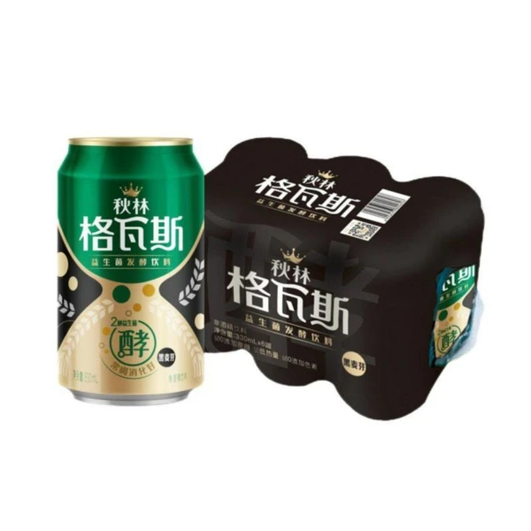 秋林格瓦斯黑麦芽益生菌发酵饮料 330ml*24