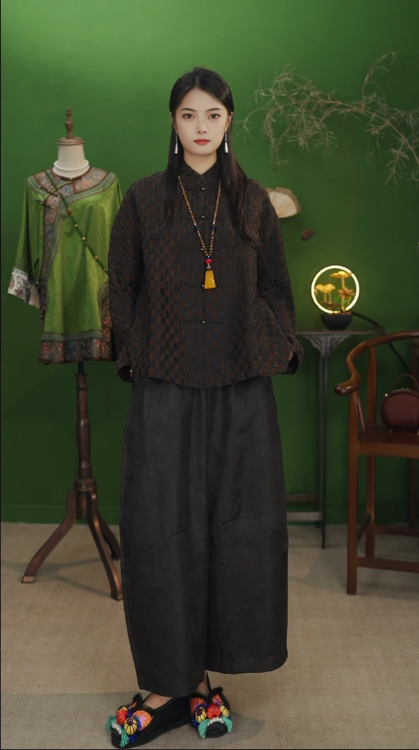 楚馨香云纱太太服CX223158