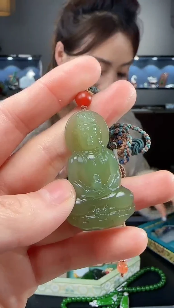 【闪购商品】和田玉吊坠(不含链)未镶嵌1