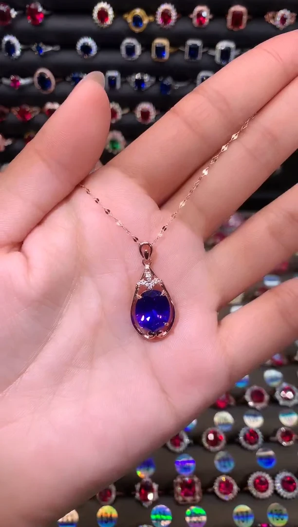【闪购商品】水晶吊坠(赠链)银S925镶嵌紫水晶