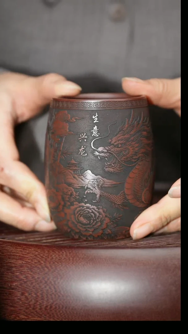 茶杯紫砂紫砂主人杯福利放漏