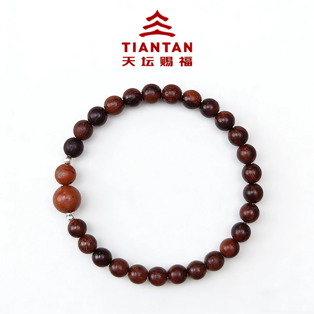 0.6cm圆珠（红葫芦）天坛赐福精挑印度紫檀老料手串