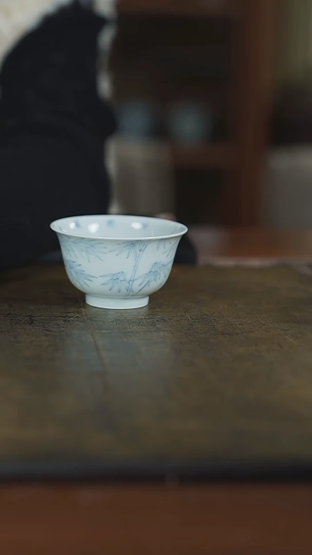 【闪购商品】杯弥云斋微瑕竹子主人杯