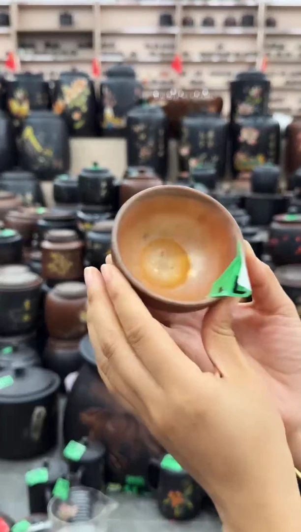 罐瑕疵无礼盒 柴烧杯 751