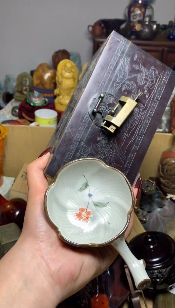 紫砂盖碗瓷器默认微瑕瓷器