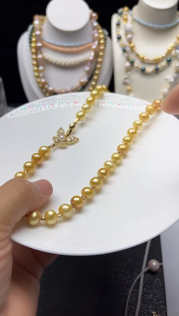 淡水珍珠未镶嵌颈饰多人