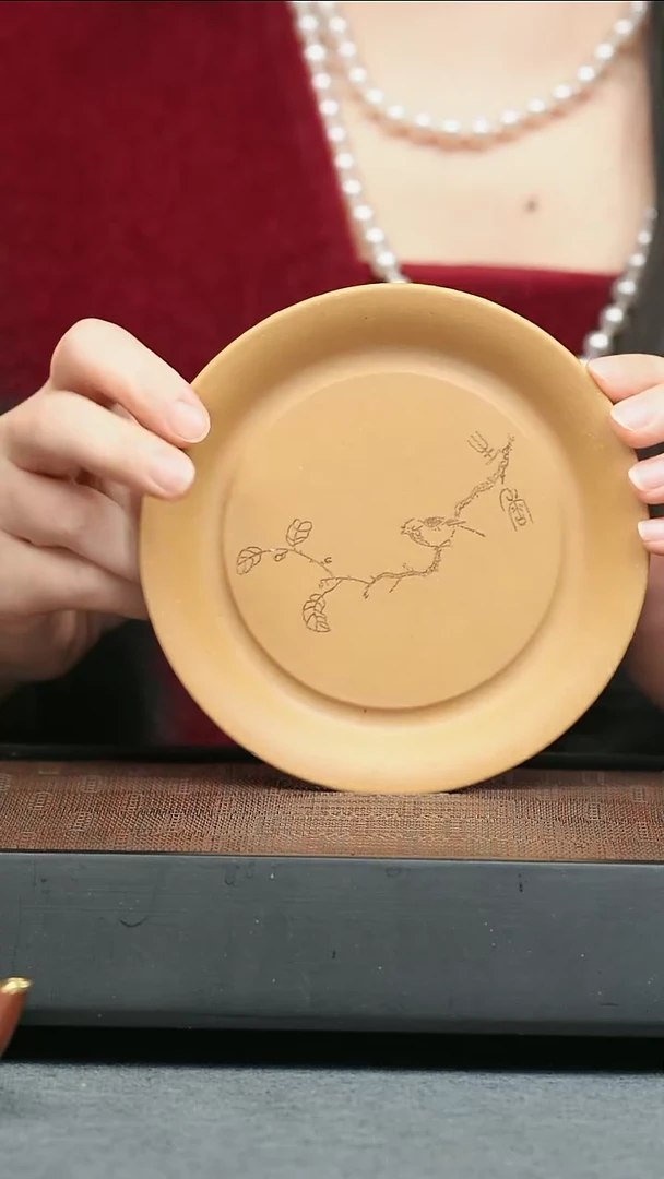 【闪购商品】紫砂茶壶五堂 茶宠-刻鸟盘