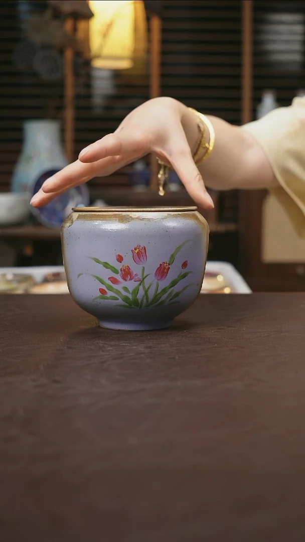 杯景德镇陶瓷杯碗柴烧多人