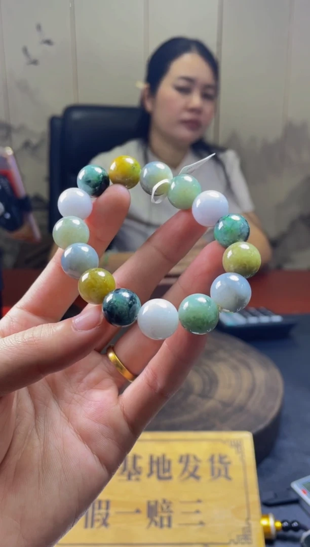 未镶嵌定制翡翠珠串 拍一发一