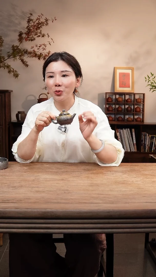 紫砂茶宠柴烧水平壶