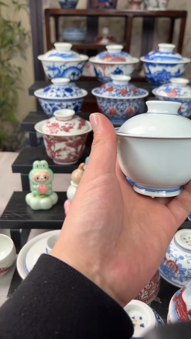 瓷片景德镇毛仔柴窑杯