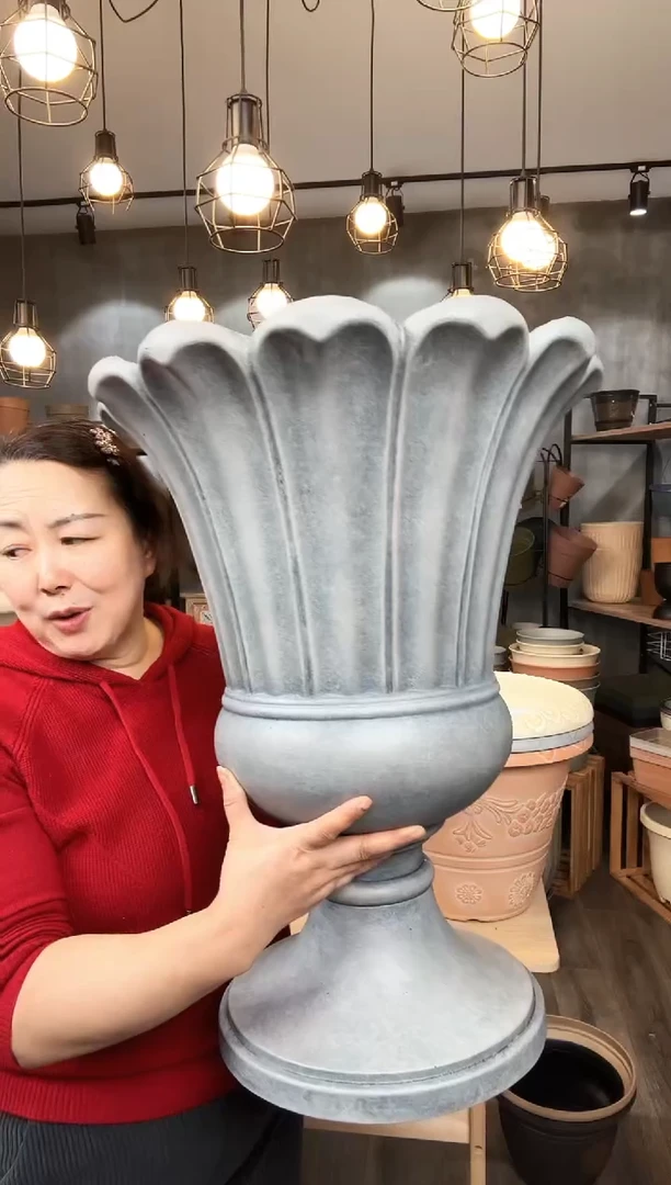 【闪购商品】塑料荷叶奖杯无孔鹦鹉灰2只装