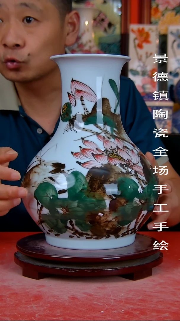 摆件景德镇陶瓷 手工手绘3