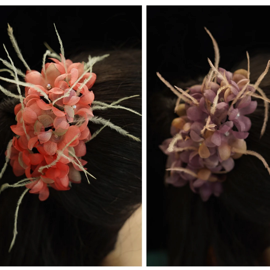 风雪初晴梦若兮发夹手工设计古风汉服配饰簪女