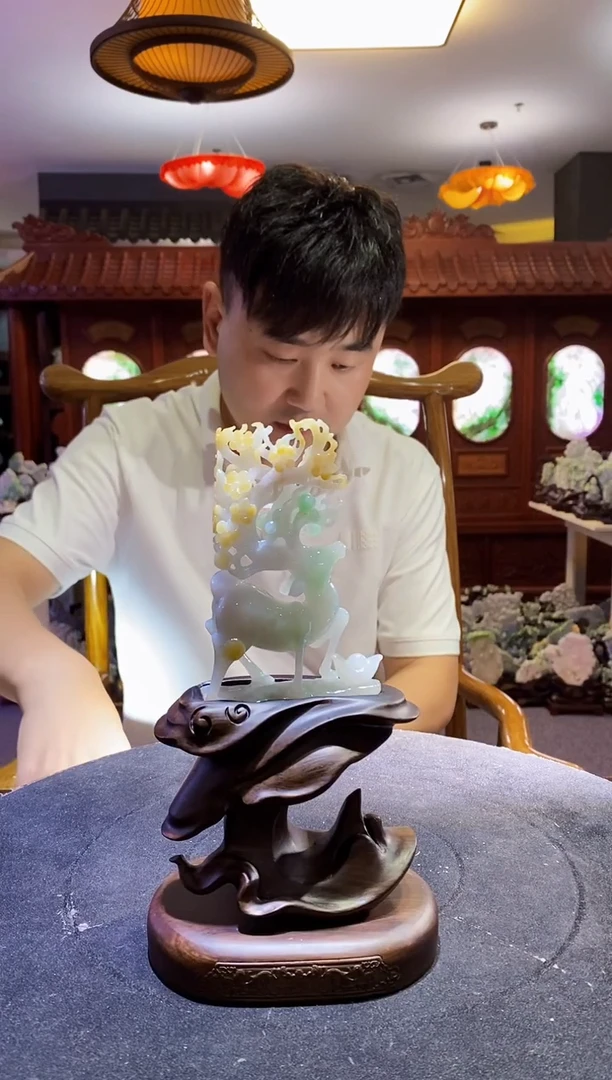 未镶嵌定制翡翠哈**咯03/0915/W/鹿