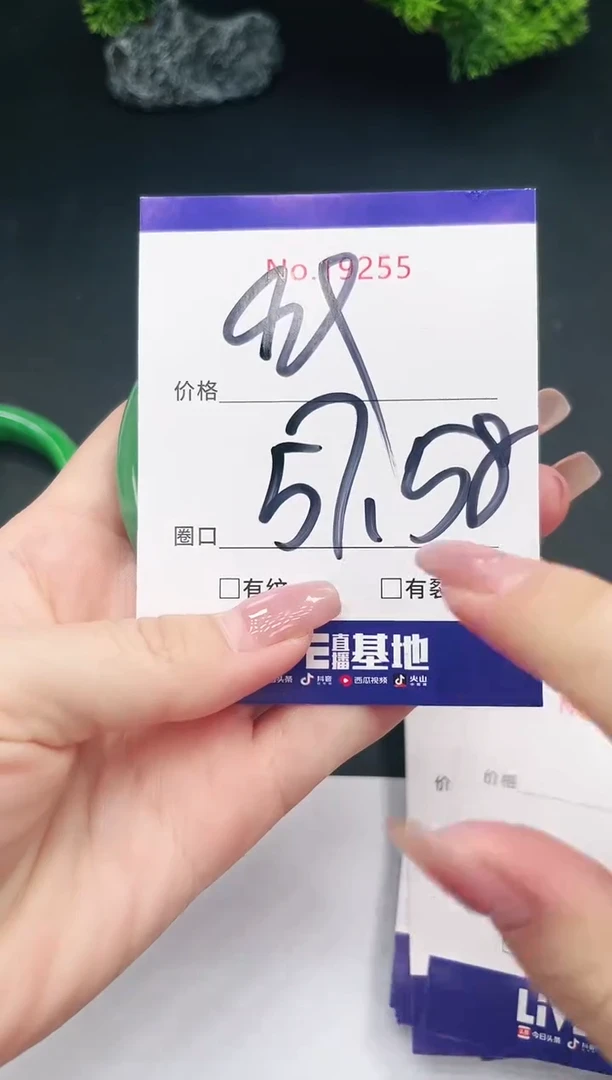 未镶嵌手镯翡翠19255