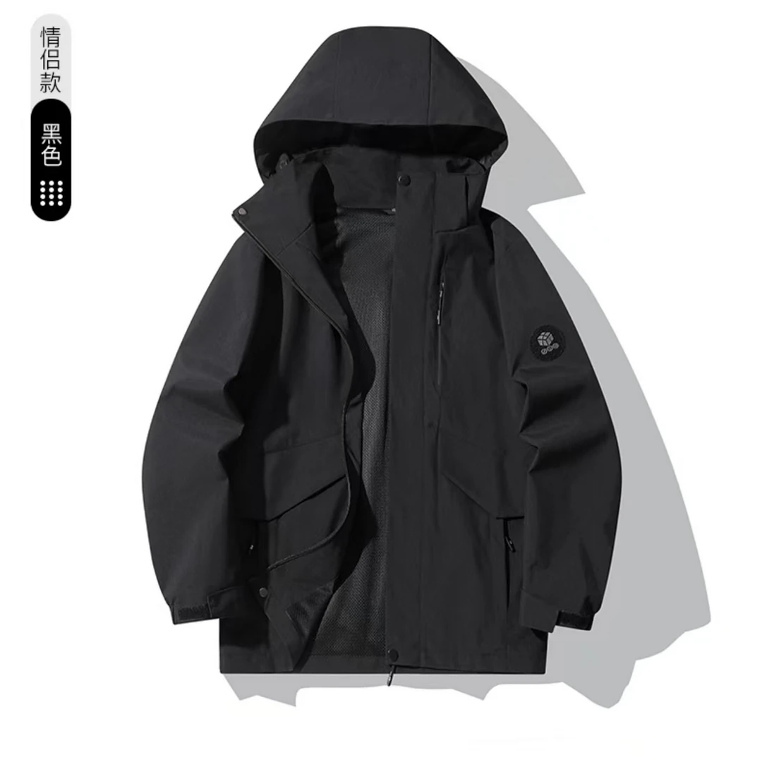 花花-3769-冲锋衣情侣款户外轻薄款运动时尚外套