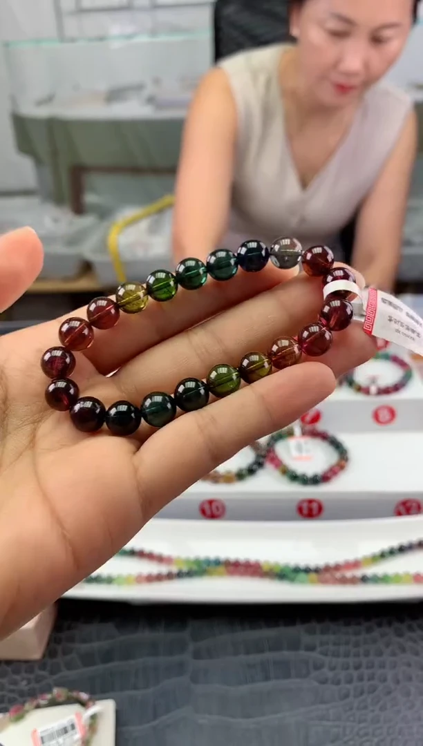 未镶嵌手串碧玺多样性发一条