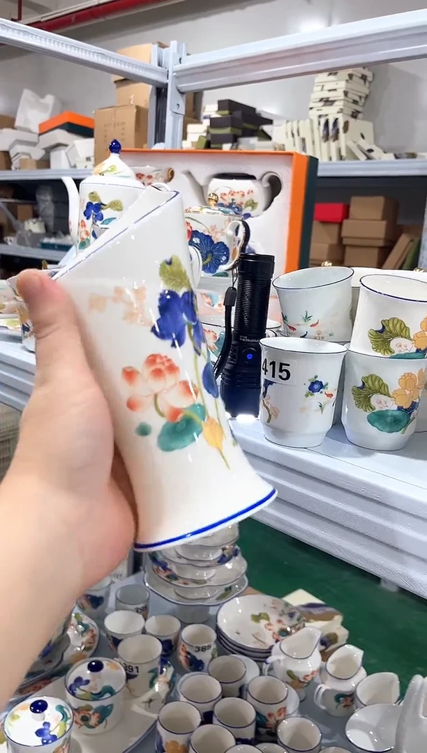 瓷片陶瓷（简装）筷子筒一个【微瑕】