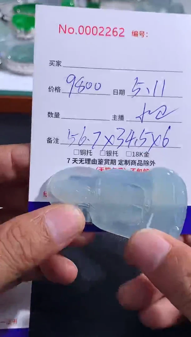 翡翠未镶嵌颈饰素衣