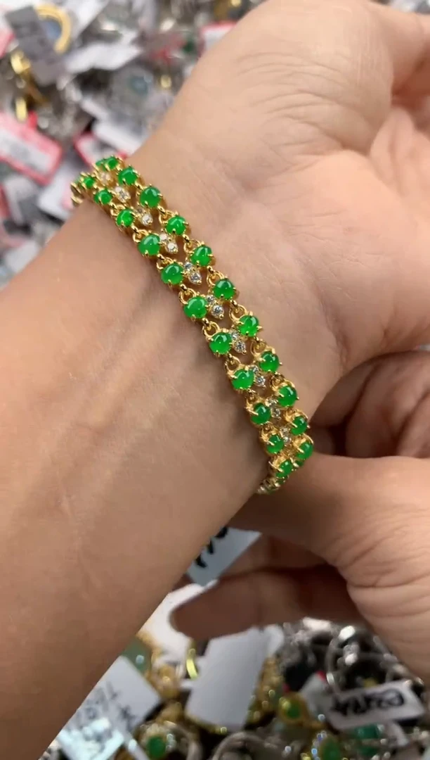 银S925镶嵌戒指翡翠141414---1