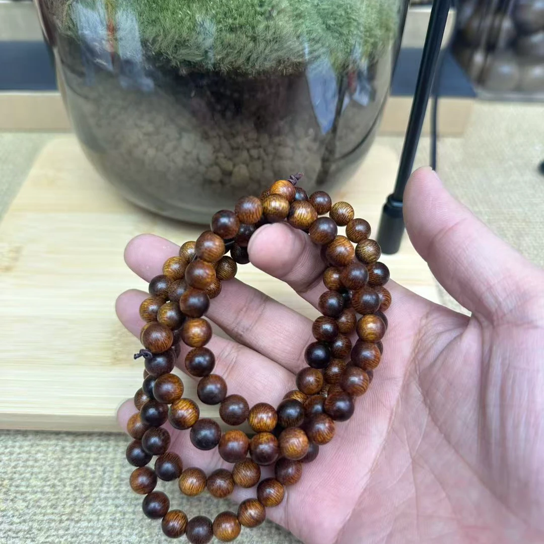 【小李文玩】越南沉香木串Q19