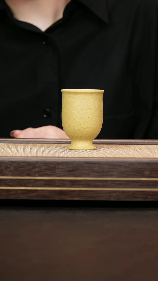 茶壶紫砂高脚杯    黄段