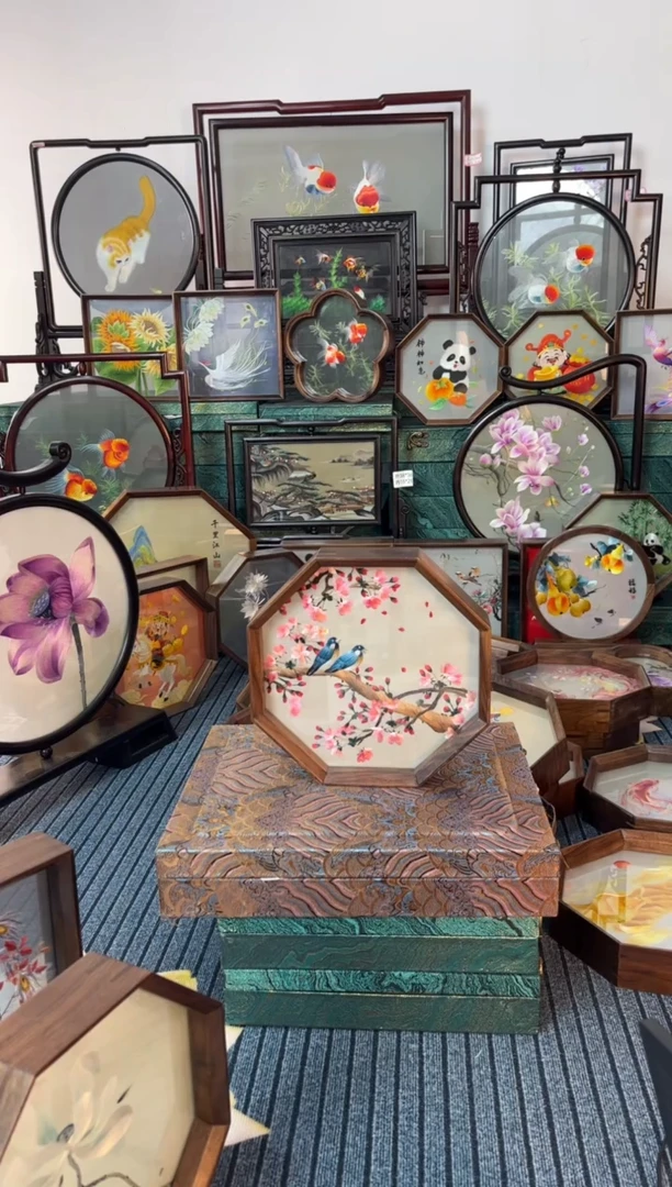 刺绣刺绣双面绣摆件