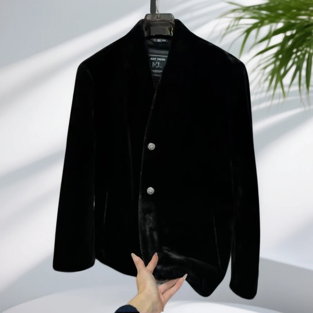 新款欧货男装高品质商务休闲冬季保暖外套上衣秋冬潮流短款