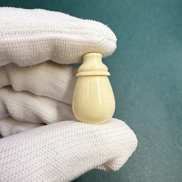 M1367天然猛犸牙宝瓶三通 支持鉴定 假一罚四