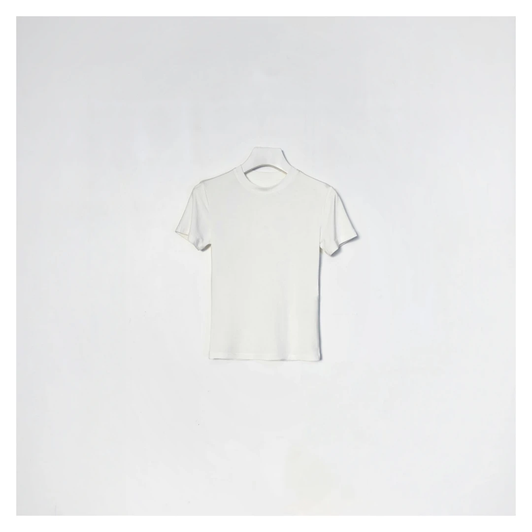 STRIVE【极简】极简风特别显瘦百搭纯色圆领夏季修身半袖女款T恤