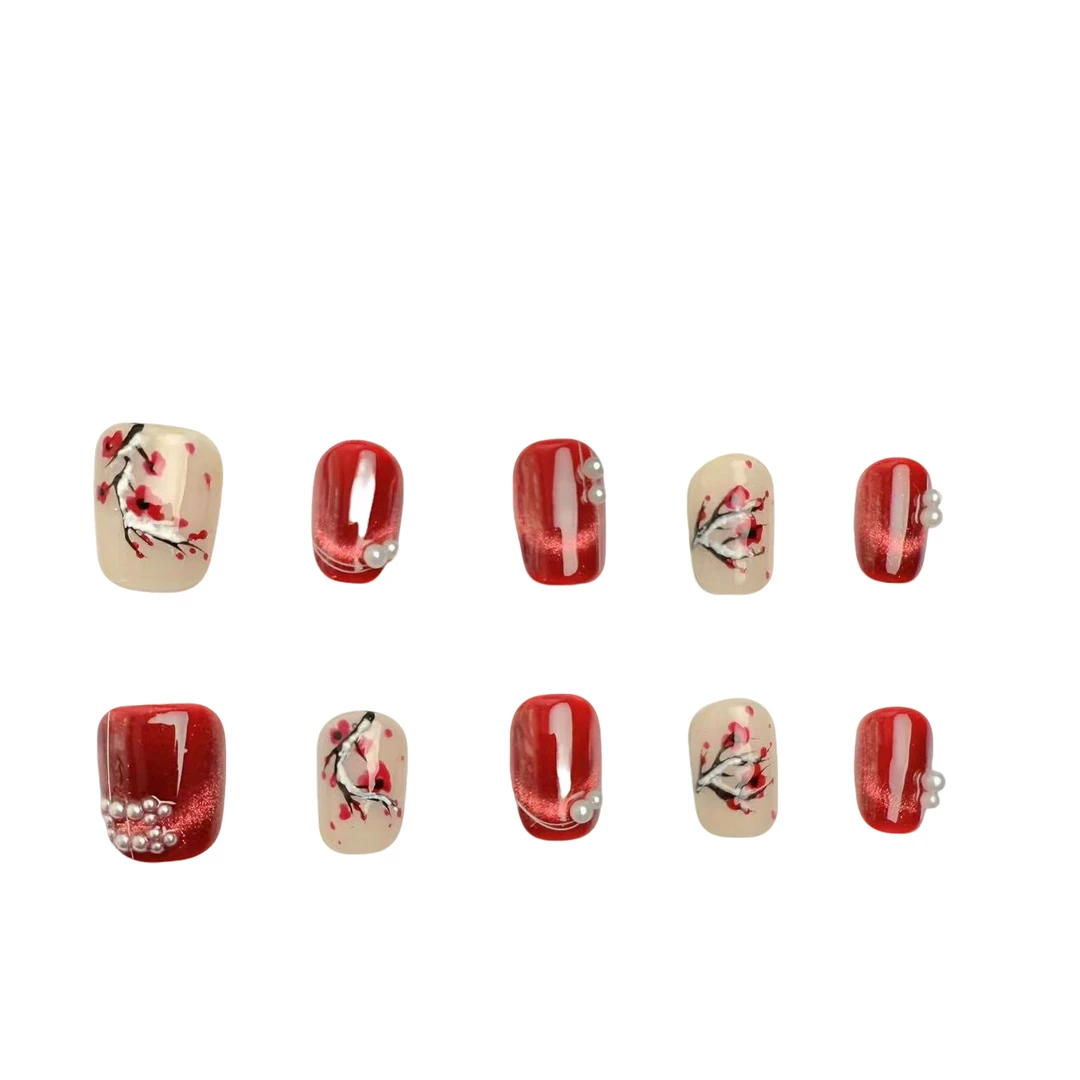 MOONSHERO/梦栖泺梅花报春手工穿戴甲MY240437