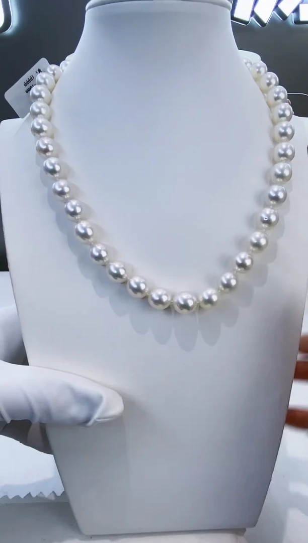 项链未镶嵌海水珍珠Y海水澳白项链9-10