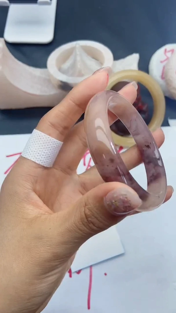 未镶嵌手镯石英质玉A115+55