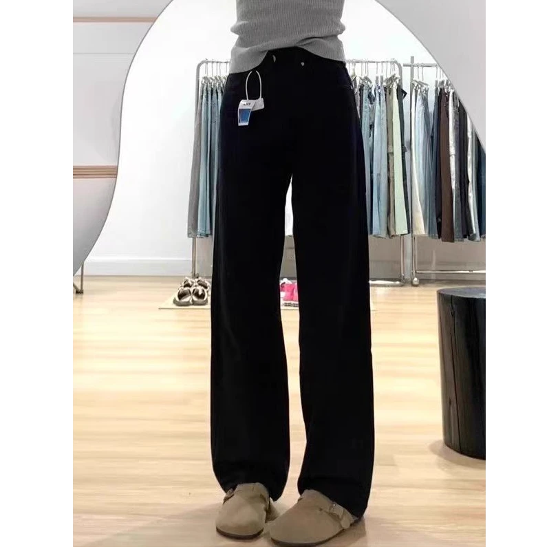 冬季新款直筒加绒加厚牛仔裤（依，直播间同款）9225-128