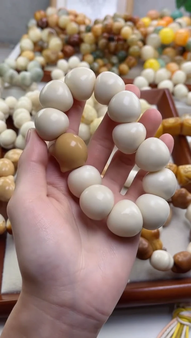 菩提根/象牙果手串象牙果蒜瓣肠21+猫头