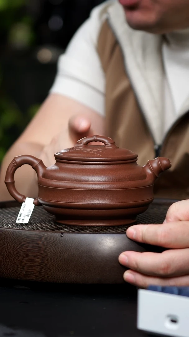 时**廊JCY-0405双线竹鼓（顾景舟原件复刻）-底槽清-470cc