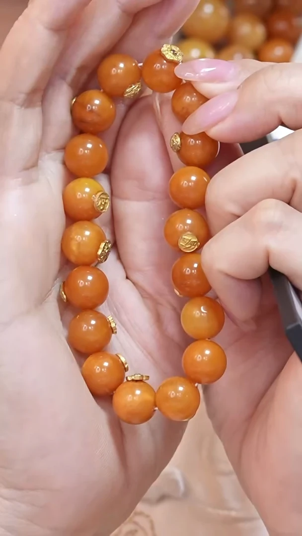 蜜蜡颈饰未镶嵌4267天然蜜蜡珠宝奇石云端妖孽全部保真