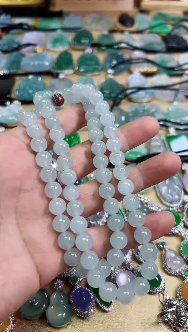 翡翠未镶嵌颈饰天然缅甸翡翠