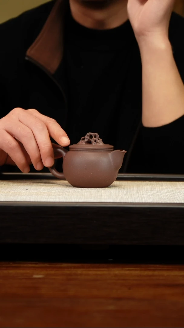 茶壶紫砂天青云石