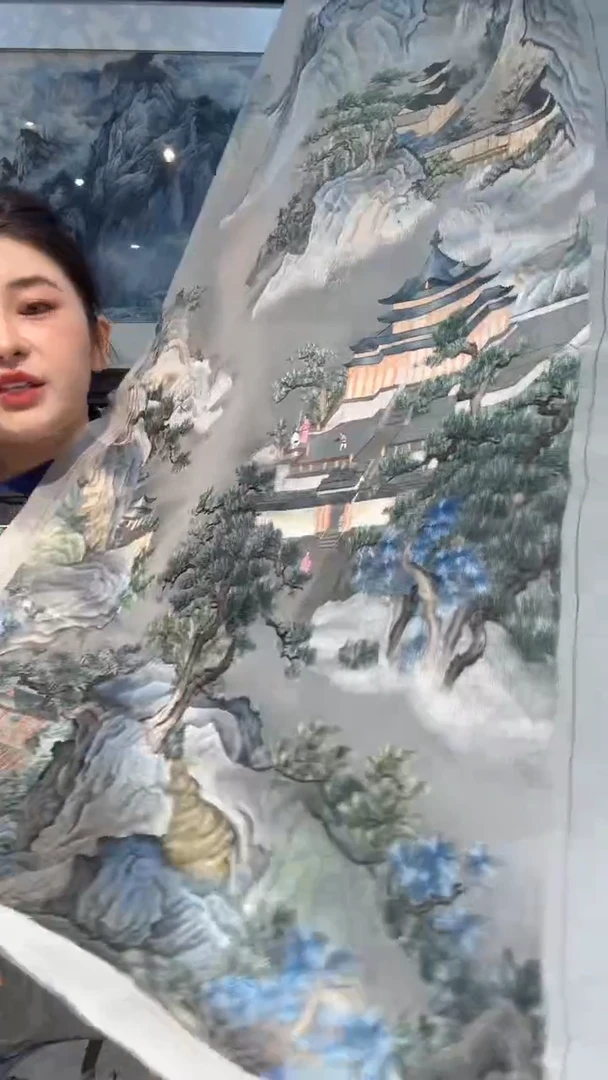 刺绣魏非遗苏绣手工刺绣单面绣