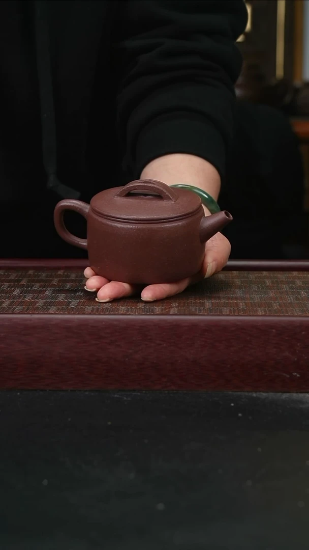 茶壶紫砂xj底槽青 汉瓦