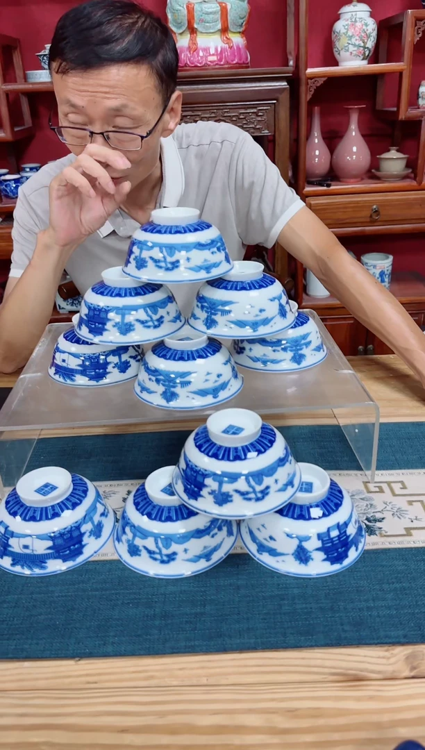 碗青花碗十个，，，