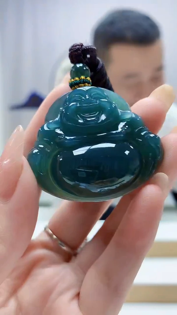 未镶嵌定制翡翠4898DD-毛货挂件36