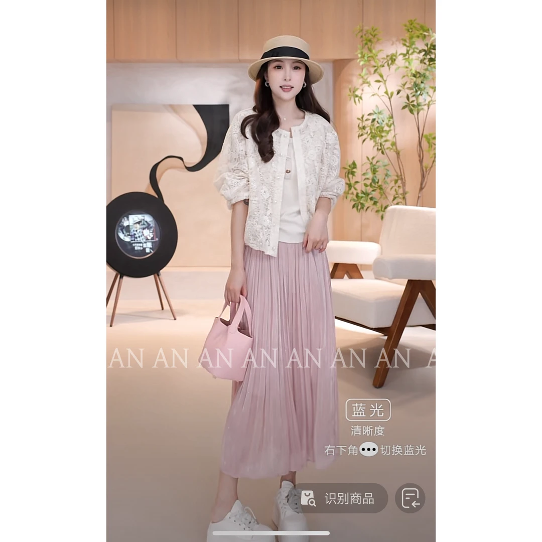 C03084高级感时尚宽松别致百搭重工蕾丝花朵刺绣外套