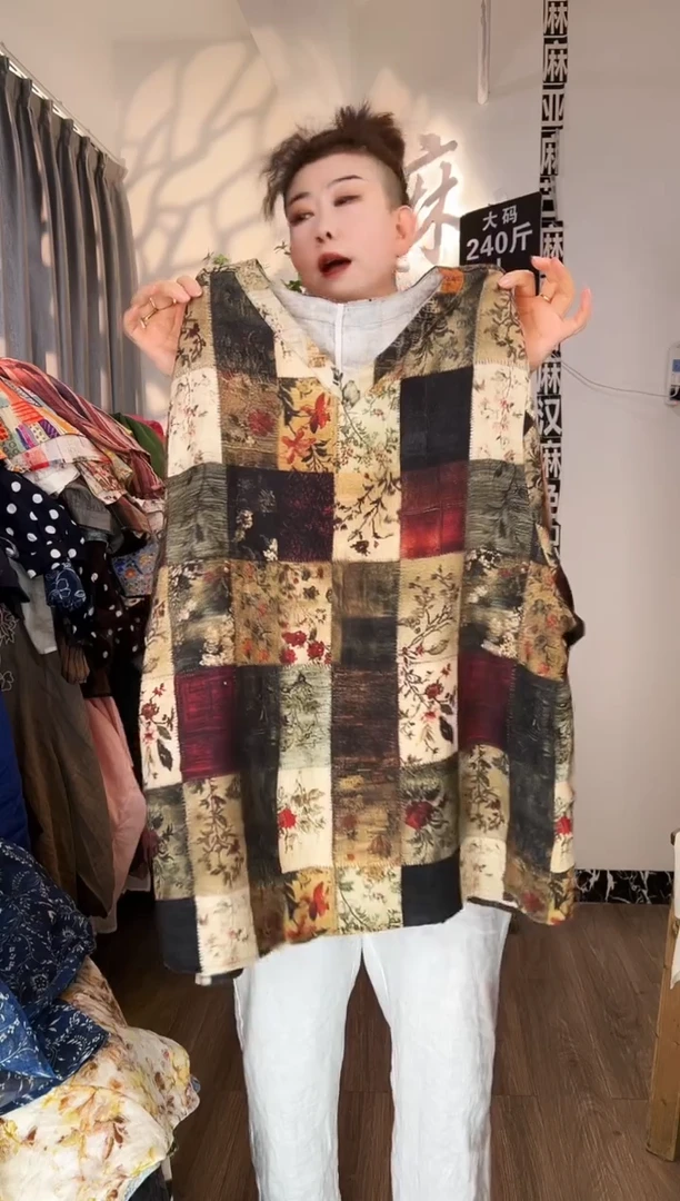 亚麻汉麻苎麻大码女装。