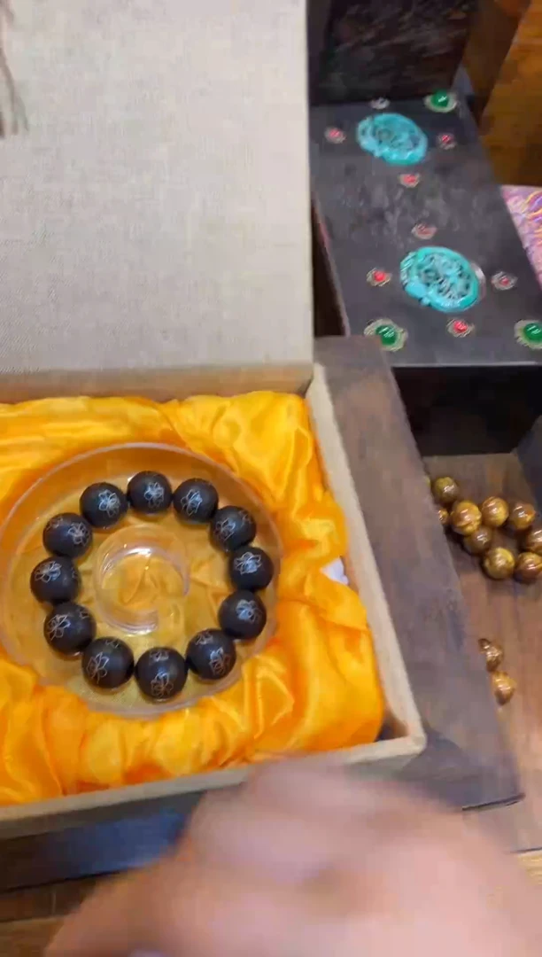 木工艺品 福利 捡漏 888 银丝布盒子