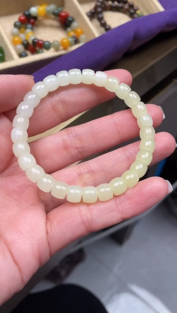 未镶嵌手串和田玉（黄玉）和田玉黄玉手串6mm