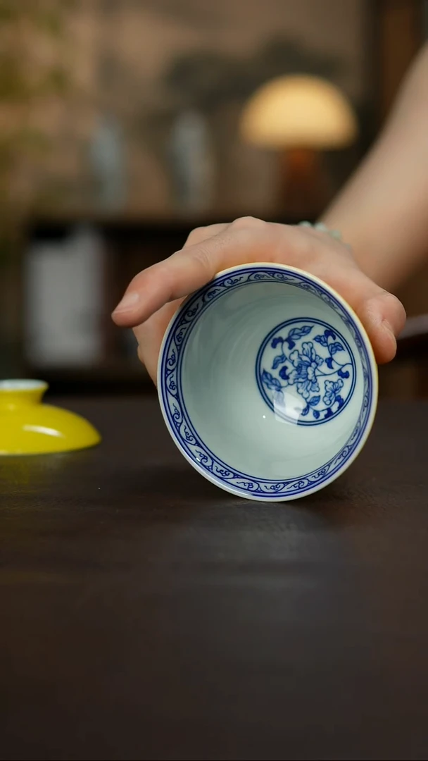 杯景德镇陶瓷杯碗柴烧多人