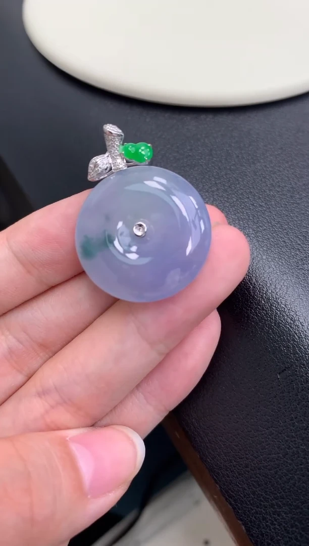 18K金镶嵌摆件翡翠48小时鉴赏期 退货不扣服务费